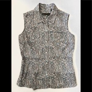 Roper Sleeveless Western Shirt S